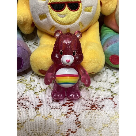Care Bear Lot 9 inch Bean Bag Plush Togetherness Bear Cheer Funshine Rainbow - Picture 2 of 9